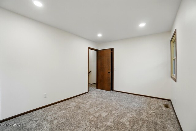 1257 Timberlane Dr, Lima, OH 45805 - carpeted spare room with recessed lighting and baseboards