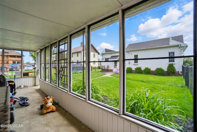 227 N Clay St, Delphos, OH 45833 - unfurnished sunroom with a residential view