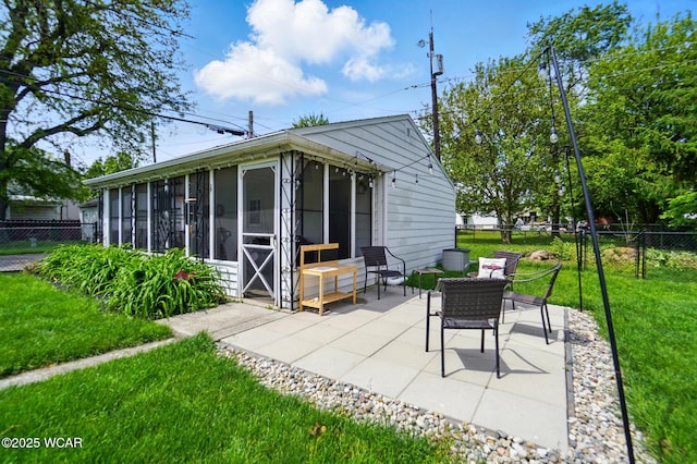 227 N Clay St, Delphos, OH 45833 - view of patio featuring a sunroom