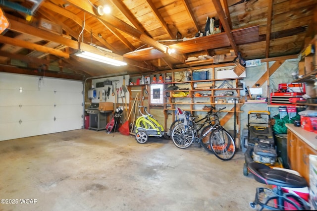 227 N Clay St, Delphos, OH 45833 - garage with a workshop area