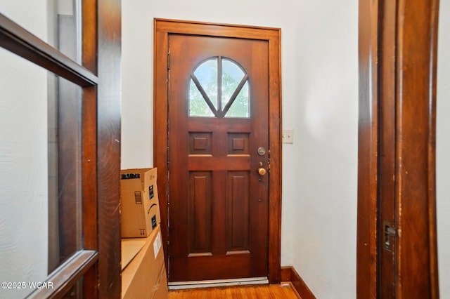 227 N Clay St, Delphos, OH 45833 - entrance foyer featuring wood finished floors and baseboards