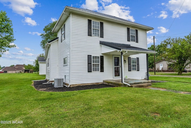 514 W Taylor St, Mount Victory, OH 43340 - view of front of property featuring a front lawn and covered porch