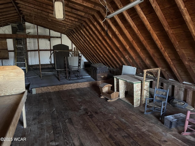 view of attic