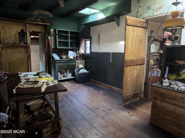 kitchen featuring wood-type flooring