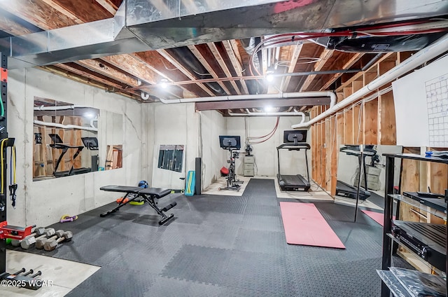 view of workout room