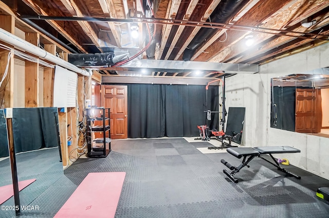 view of workout room