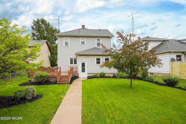 315 W Main St, Cairo, OH 45820 - rear view of property featuring a deck