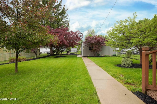 315 W Main St, Cairo, OH 45820 - view of yard with an outbuilding and a storage unit