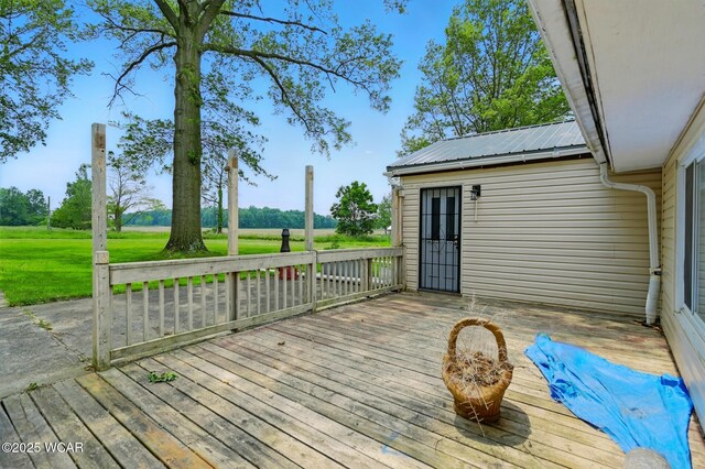 1398 Lutz Rd, Lima, OH 45801 - deck featuring a lawn