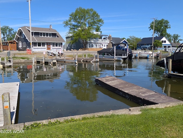 127 Brads Way, Russells Point, OH 43348 - dock area featuring a water view