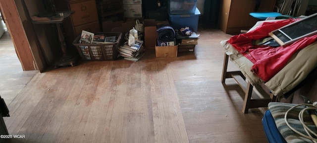 interior space with hardwood / wood-style flooring