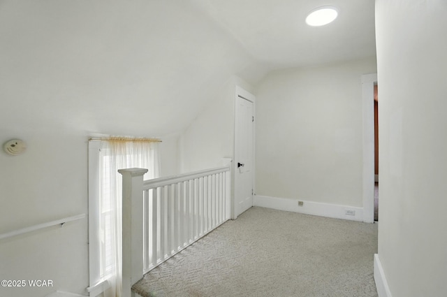 510 N Walnut St, Van Wert, OH 45891 - corridor with lofted ceiling and carpet flooring