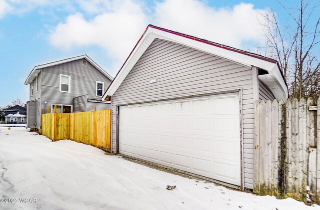 520 Orena Ave, Lima, OH 45804 - exterior space with a garage and an outdoor structure
