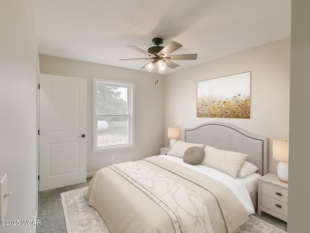 3232 Schooler Rd, Lima, OH 45806 - bedroom featuring ceiling fan and baseboards