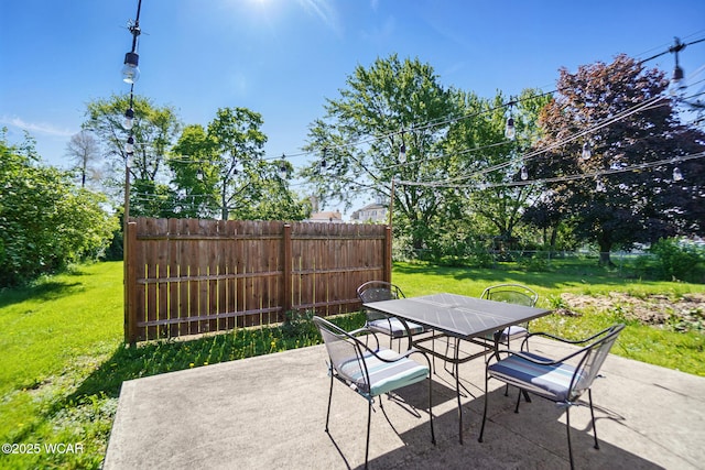 2715 Goldenrod Ln, Findlay, OH 45840 - view of patio featuring outdoor dining area