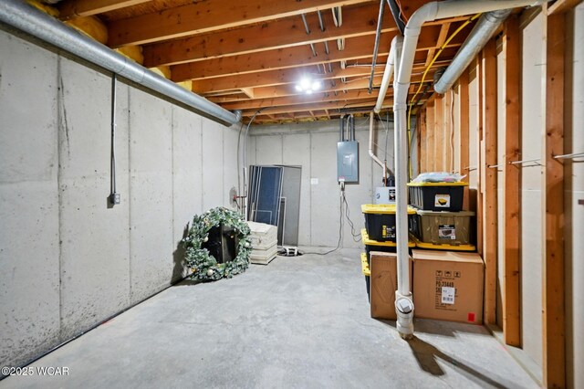 2979 Sands Rd, Lima, OH 45805 - unfinished basement featuring electric panel