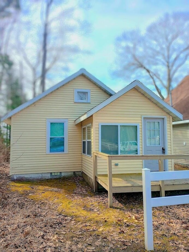 view of rear view of house