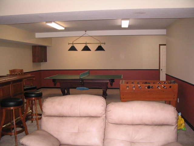 view of rec room