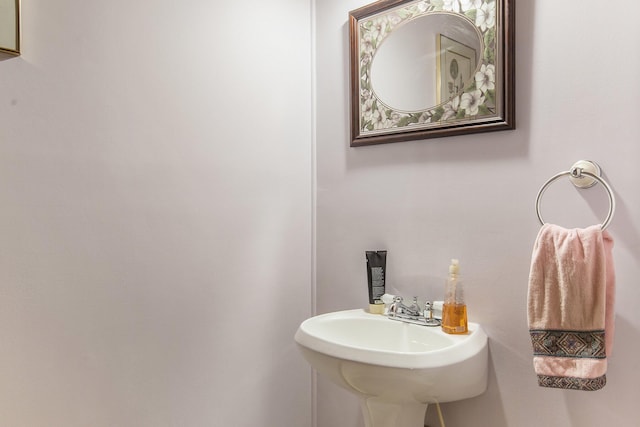 bathroom with a sink