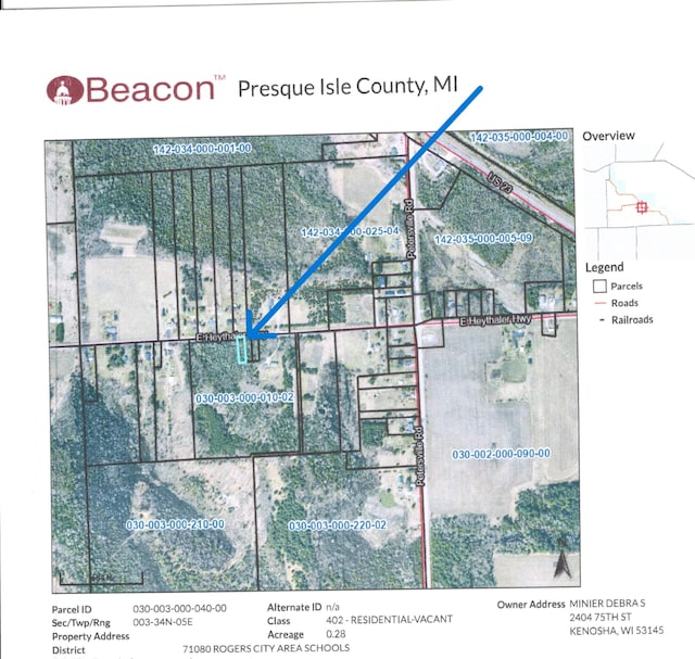 E Heythaler Hwy, Rogers City MI, 49779 land for sale