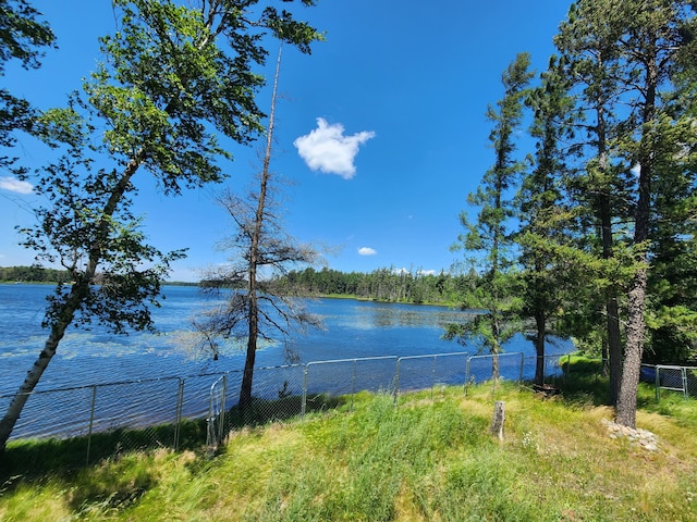 water view with fence