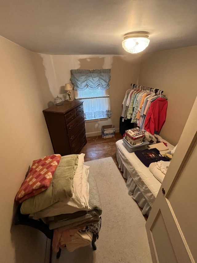 bedroom with baseboards