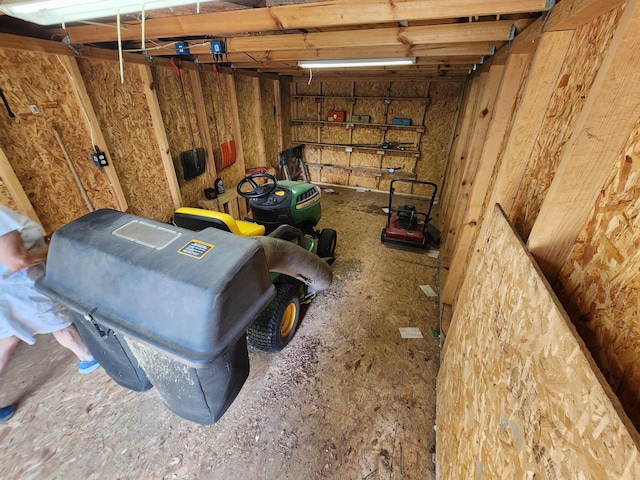 storage area featuring a garage