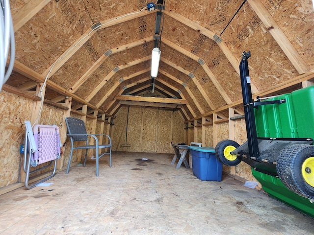 view of storage room