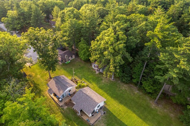 3551 W Otsego Lake Dr, Gaylord, MI 49735 - drone / aerial view featuring a view of trees