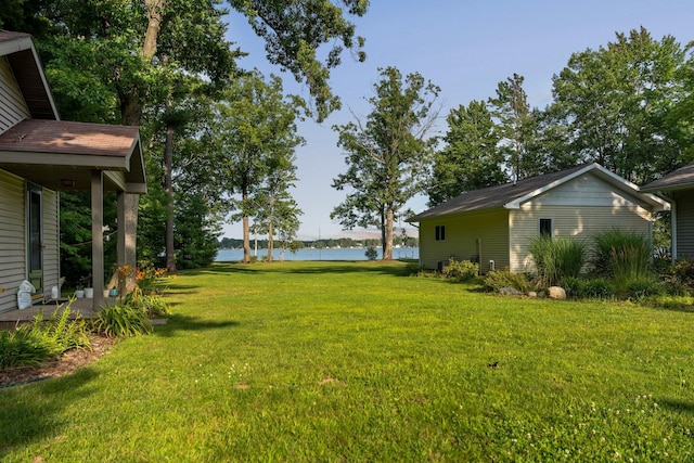 3551 W Otsego Lake Dr, Gaylord, MI 49735 - view of yard with a water view