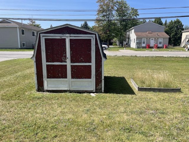 view of shed