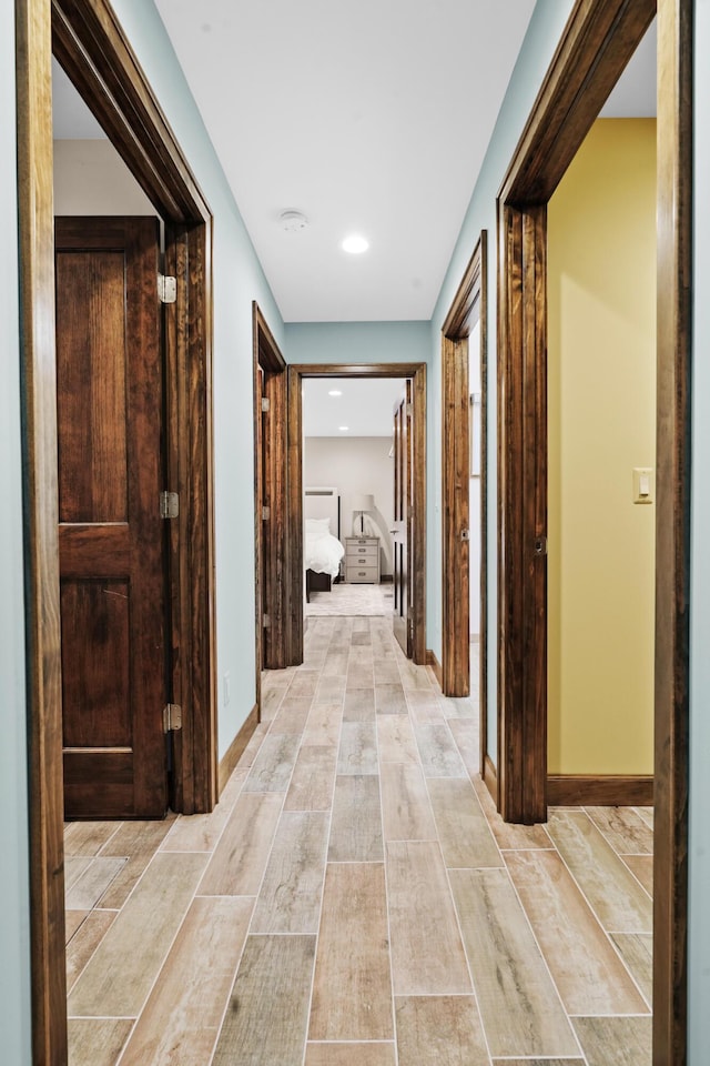 hallway with baseboards