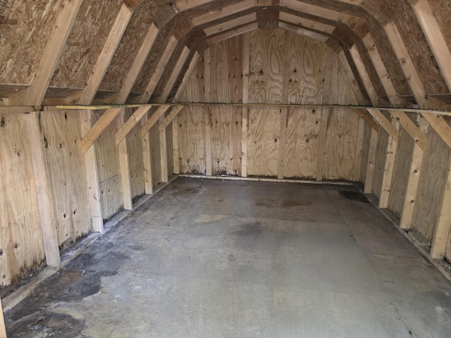 view of storage area