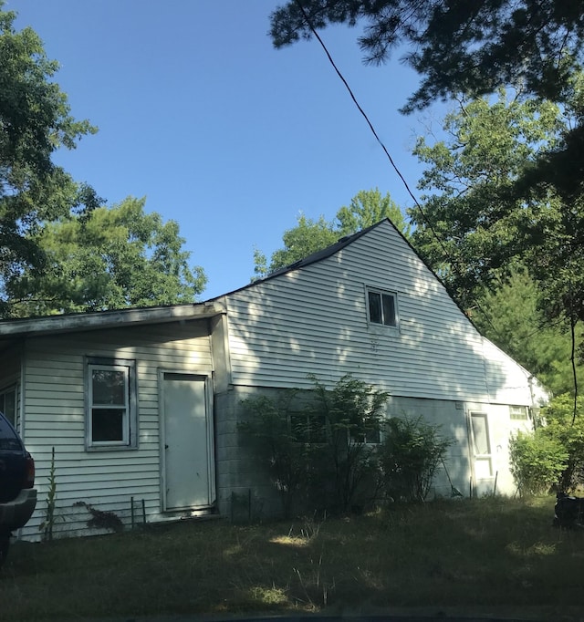 view of back of property