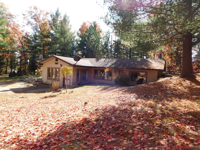 view of rear view of property