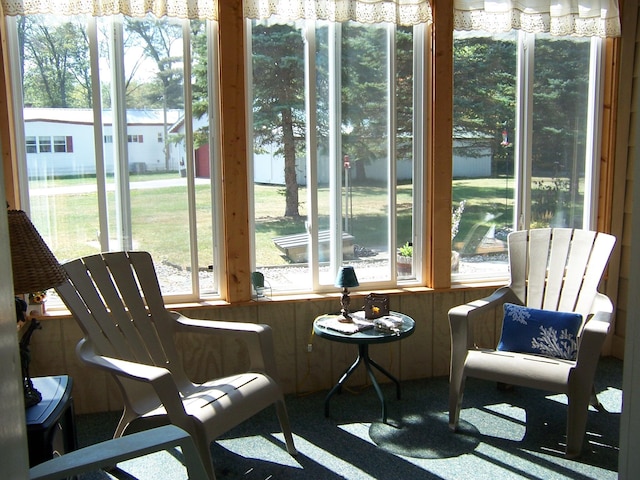 view of sunroom