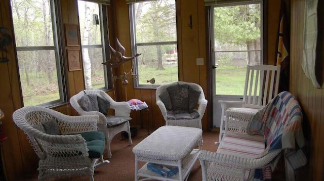 sunroom / solarium with plenty of natural light