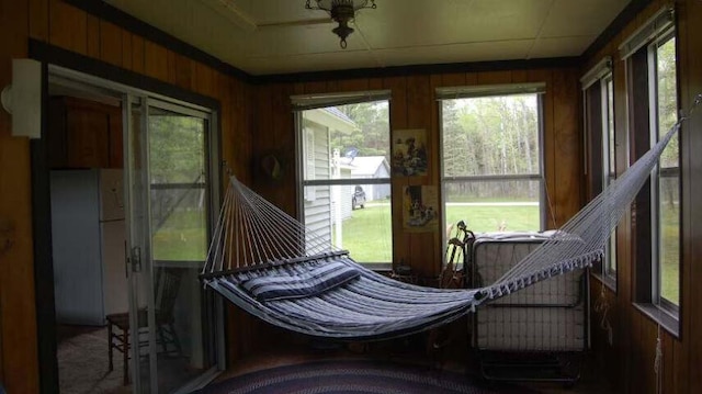 view of sunroom / solarium