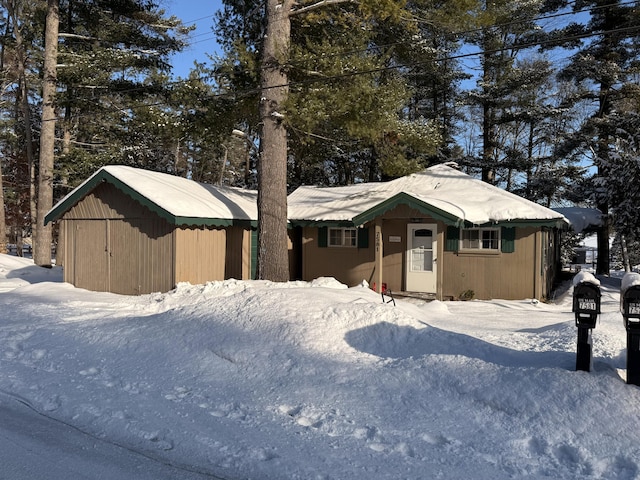 view of front of home