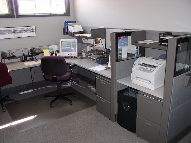 view of office area