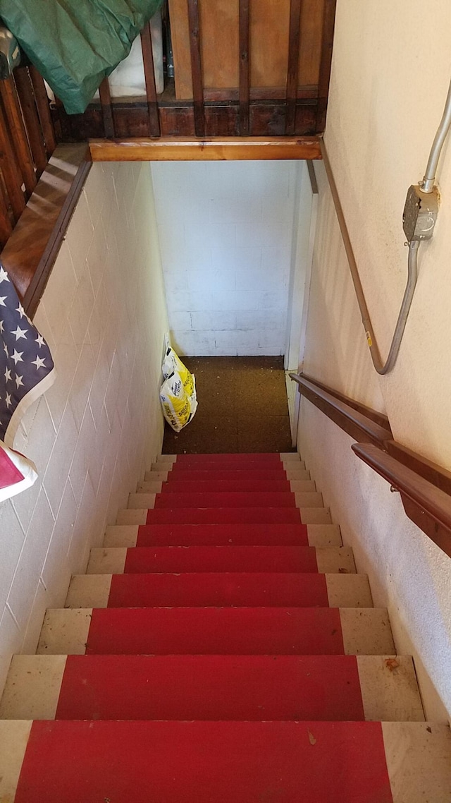 view of stairs