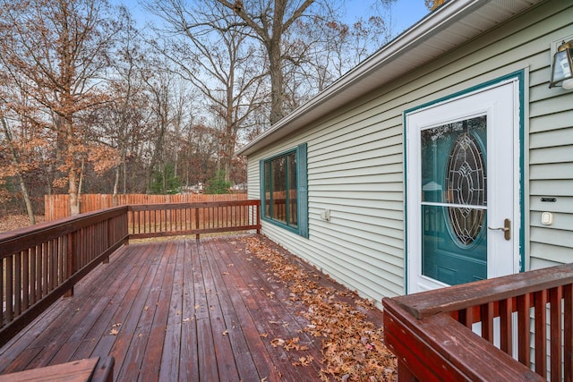 4963 Eastway Dr, Indian River, MI 49749 - wooden terrace with fence