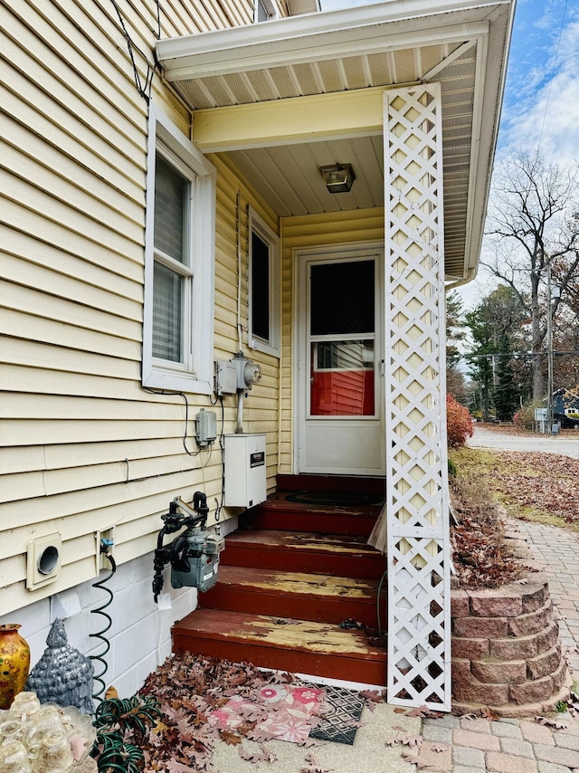 view of entrance to property