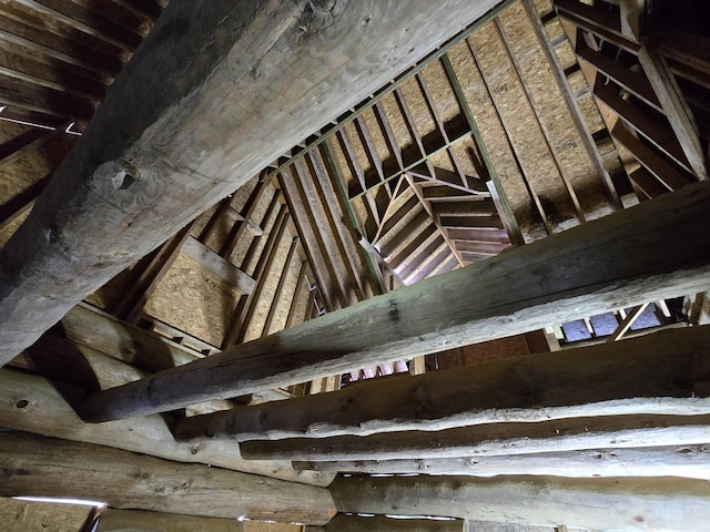 view of stairway