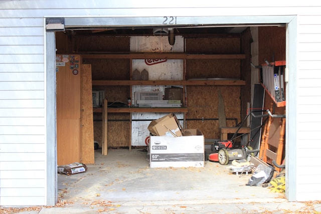 view of storage room