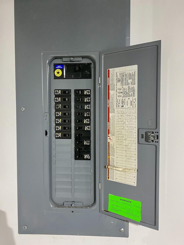 utility room featuring electric panel