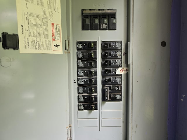 utility room with electric panel