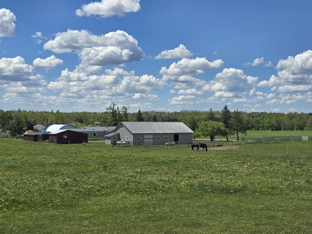 440 N Galbraith Rd, Mio, MI 48647 - view of yard featuring a view of countryside and an outbuilding