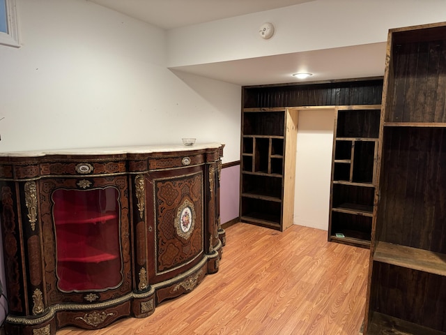 interior space featuring wood finished floors