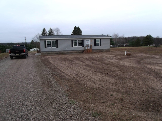 view of front of home with driveway